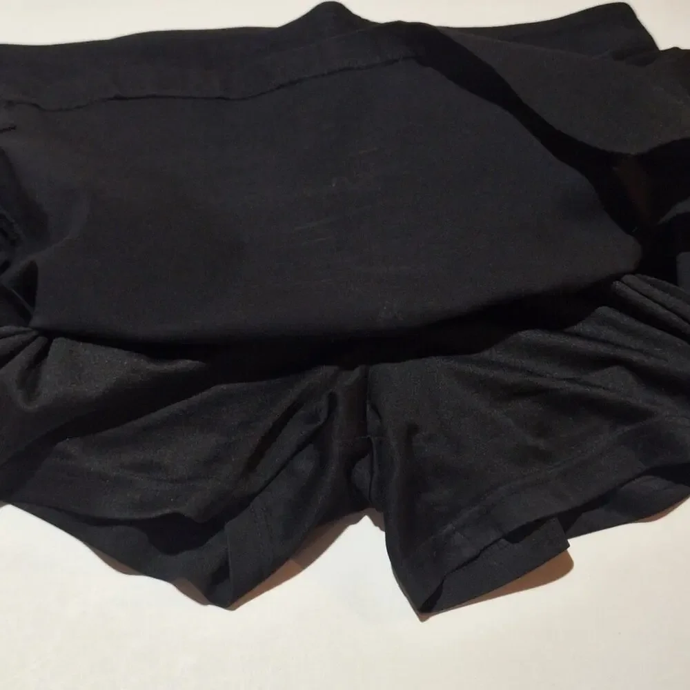 Tribal Pull On Skirt Skort Women's 12 Black Basic Classic Simple Minimalist Mini